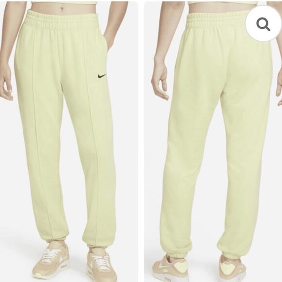 Nike Pants - Nike Essentials Fleece Sweatpants Loose Fit Lime Green NEW Size XXL